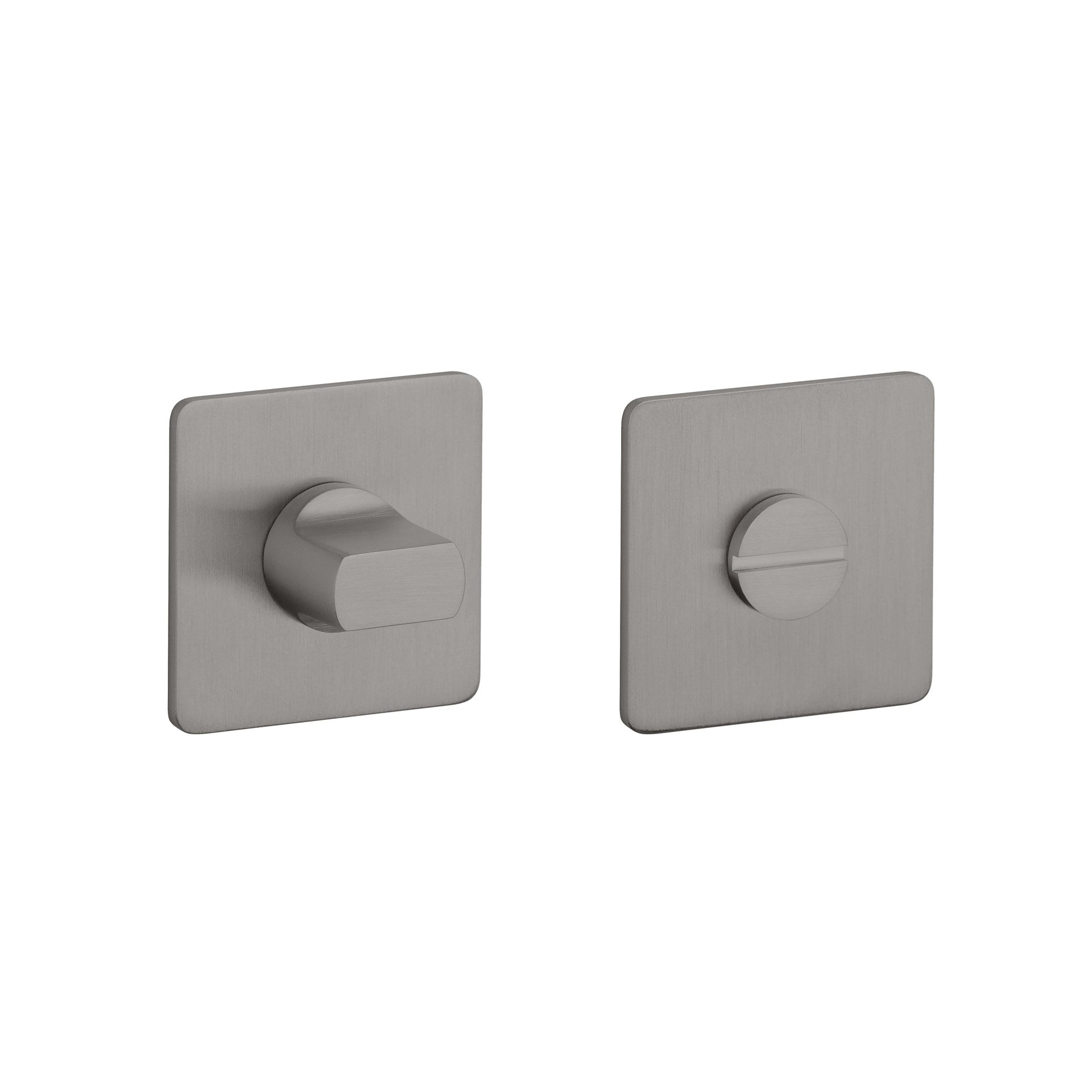 STERK | WC-garnituur KVADRAT 1712 | 3mm | Vierkant | Basalt PVD - Deurbeslag-expert