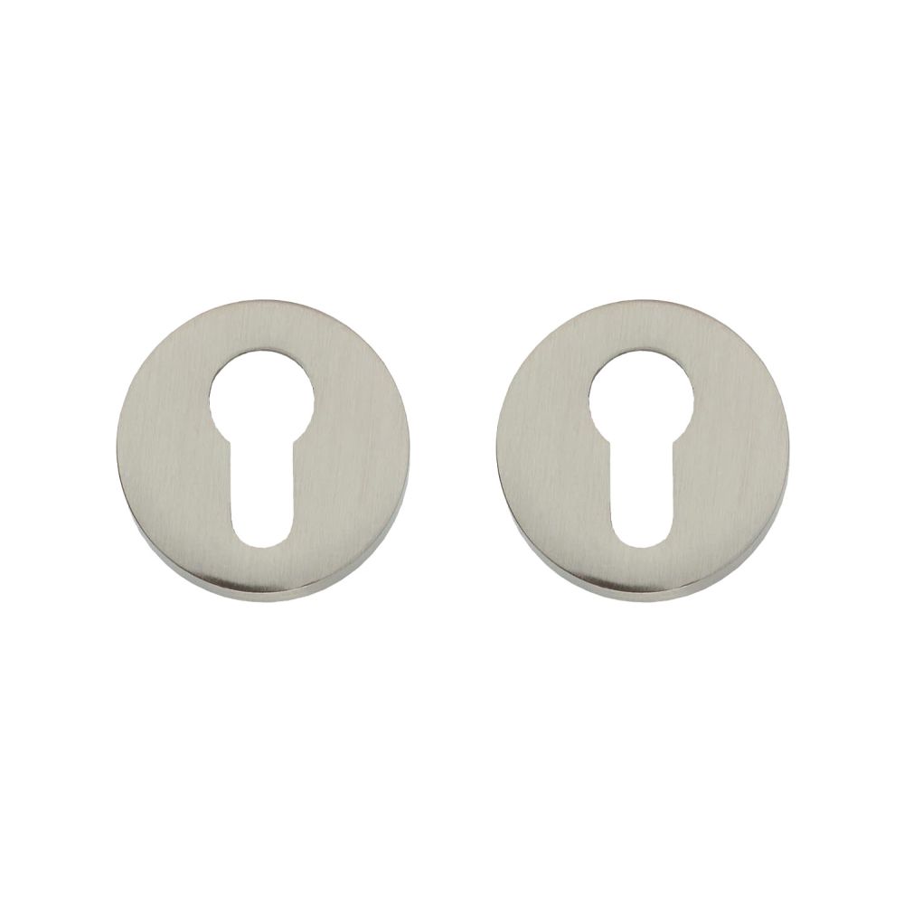 Intersteel | Rozetten profielcilindergat | Rond | Verdekt | Nikkel Mat