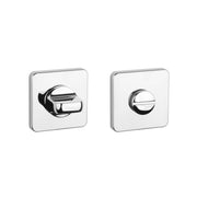 Aprile | Premium WC-garnituur | 52x52x7mm | Vierkant afgerond | Gepolijst chroom - Deurbeslag-expert