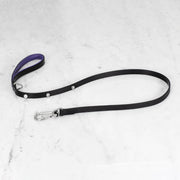 Buster + Punch | Hondenriem Cross Black Purple | Zilver