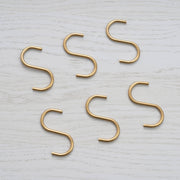 buster + punch | s-haken (set van 6) | goud