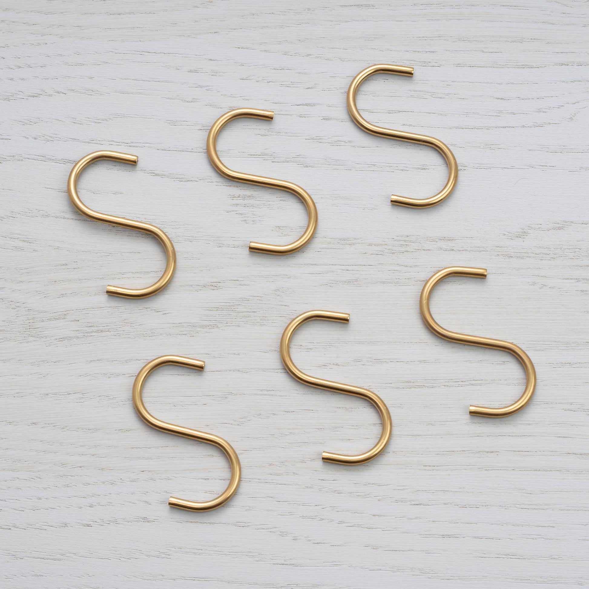 buster + punch | s-haken (set van 6) | goud