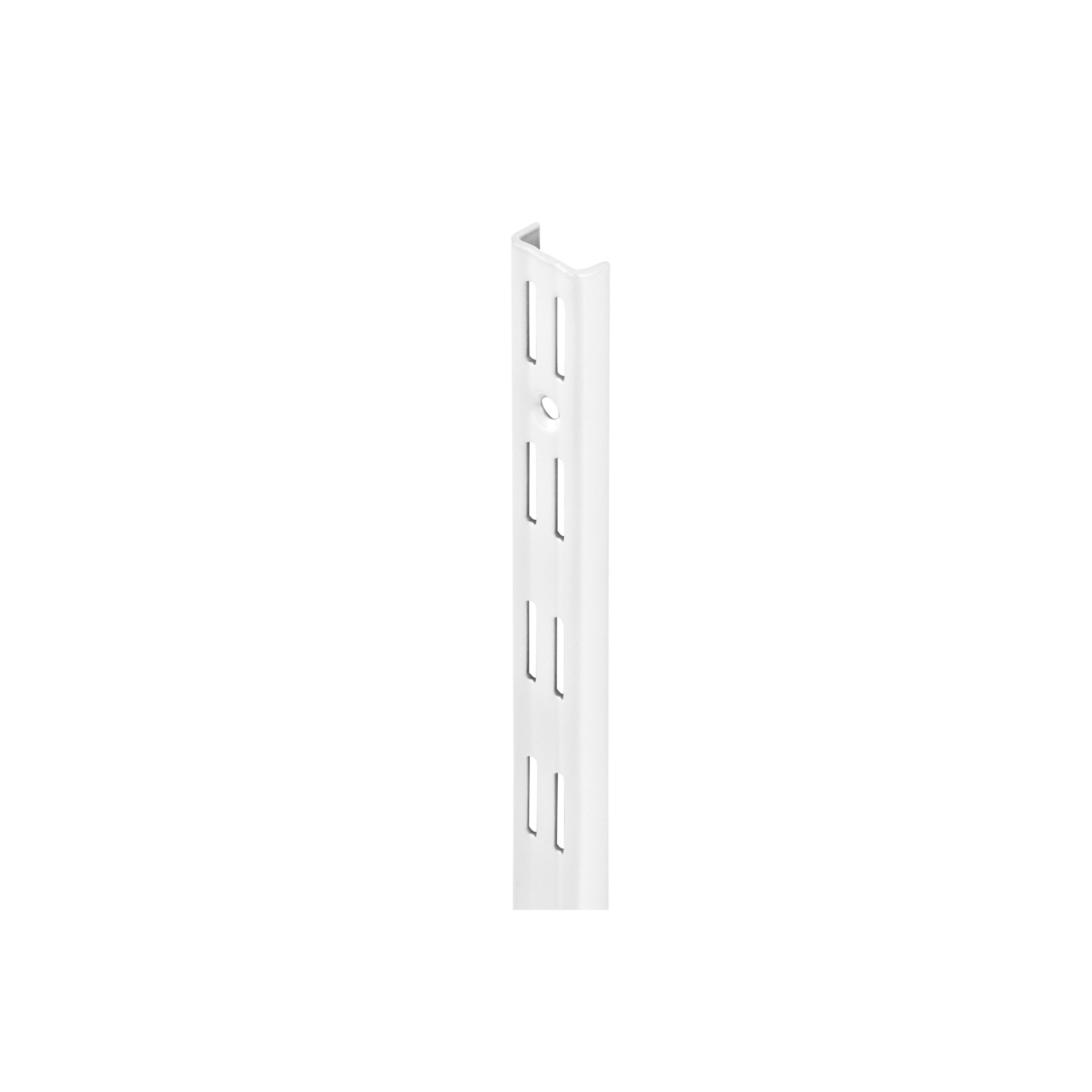 Dulimex DX wandrail dubbel 495 mm staal wit gelakt vooraanzicht