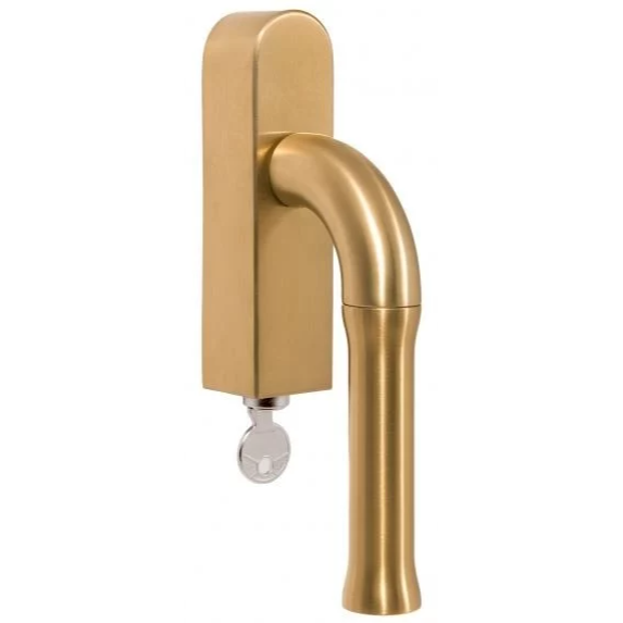 Formani EV100-DKLOCK-O draaikiepgarnituur afsluitbaar PVD mat goud rechts/ linksdraaiend