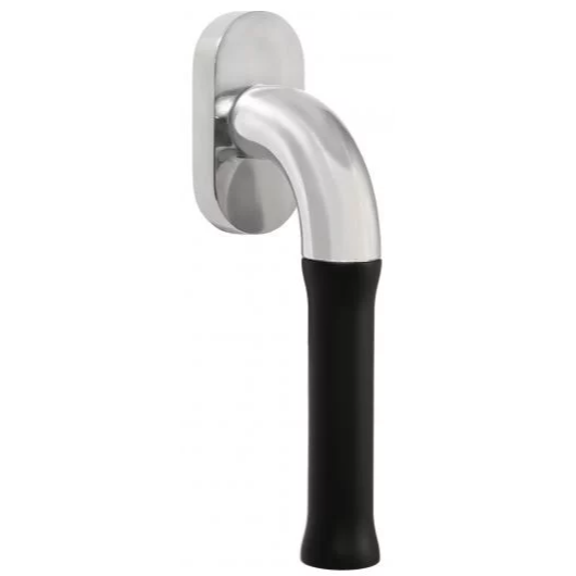 Formani EV100-DK-O draaikiepgarnituur niet afsluitbaar gepolijst roestvast staal/ mat zwart rechts/ links draaiend