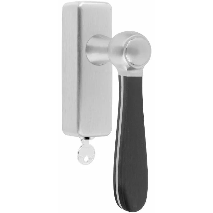 Formani LZ100-DKLOCK-O draaikiepgarnituur afsluitbaar mat roestvast staal/ mat zwart rechts/ links draaiend