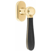 Formani LZ100-DK-O draaikiepgarnituur niet afsluitbaar messing ongelakt/ mat zwart rechts/linksdraaiend