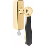 Formani LZ100-DKLOCK-O draaikiepgarnituur afsluitbaar messing ongelakt/ mat zwart rechts/linksdraaiend