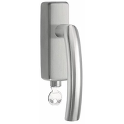 Formani LB14-DKLOCK-O draaikiepgarnituur afsluitbaar mat roestvast staal linksdraaiend