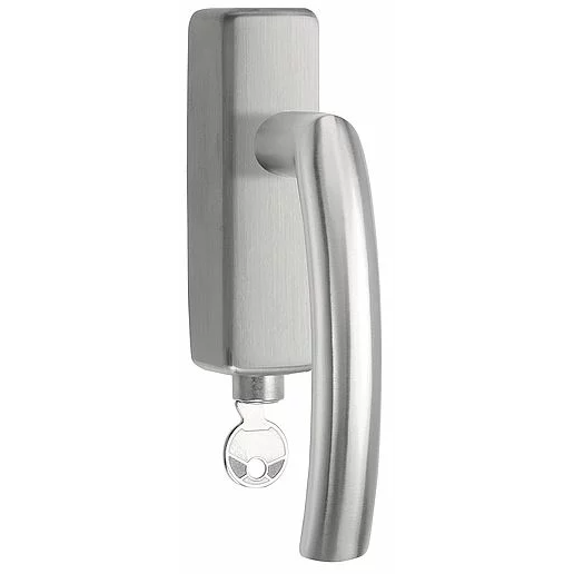 Formani LB14-DKLOCK-O draaikiepgarnituur afsluitbaar mat roestvast staal linksdraaiend