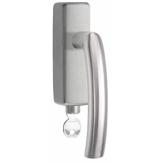 Formani LB14-DKLOCK-O draaikiepgarnituur afsluitbaar mat roestvast staal rechtsdraaiend