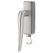 Formani LB20-DKLOCK-O draaikiepgarnituur afsluitbaar mat roestvast staal linksdraaiend