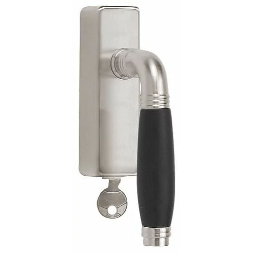 Formani 1934-DKLOCK-O draaikiepgarnituur afsluitbaar mat nikkel/ebbenhout rechtsdraaiend