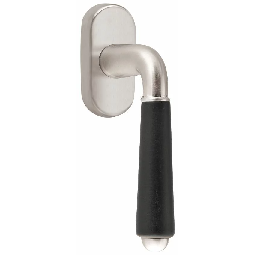 Formani 1952-DK-O draaikiepgarnituur niet afsluitbaar mat nikkel/ebbenhout linksdraaiend