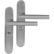 Differnz | Amsterdam deurkruk | ovaal schild | WC 63 mm | mat chroom