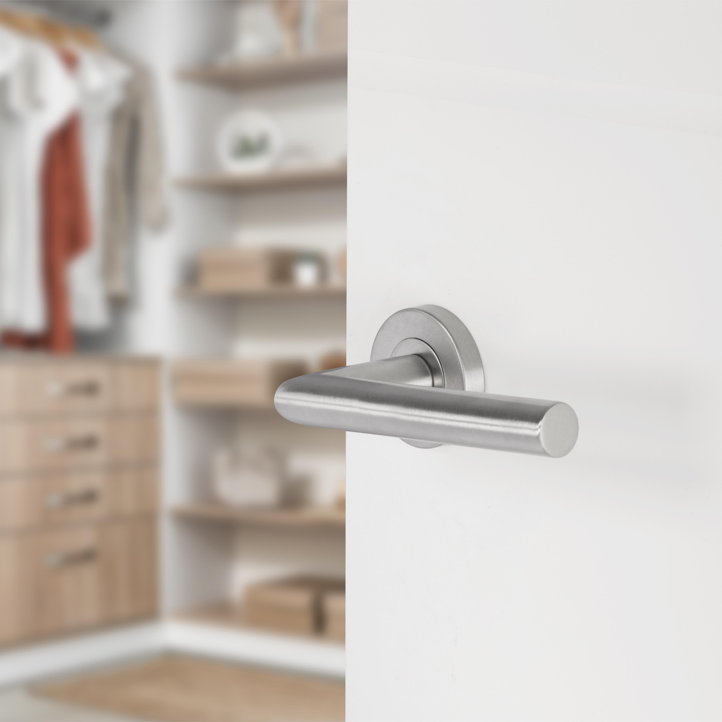 Differnz | Amsterdam deurkruk | rond rozet | mat chroom