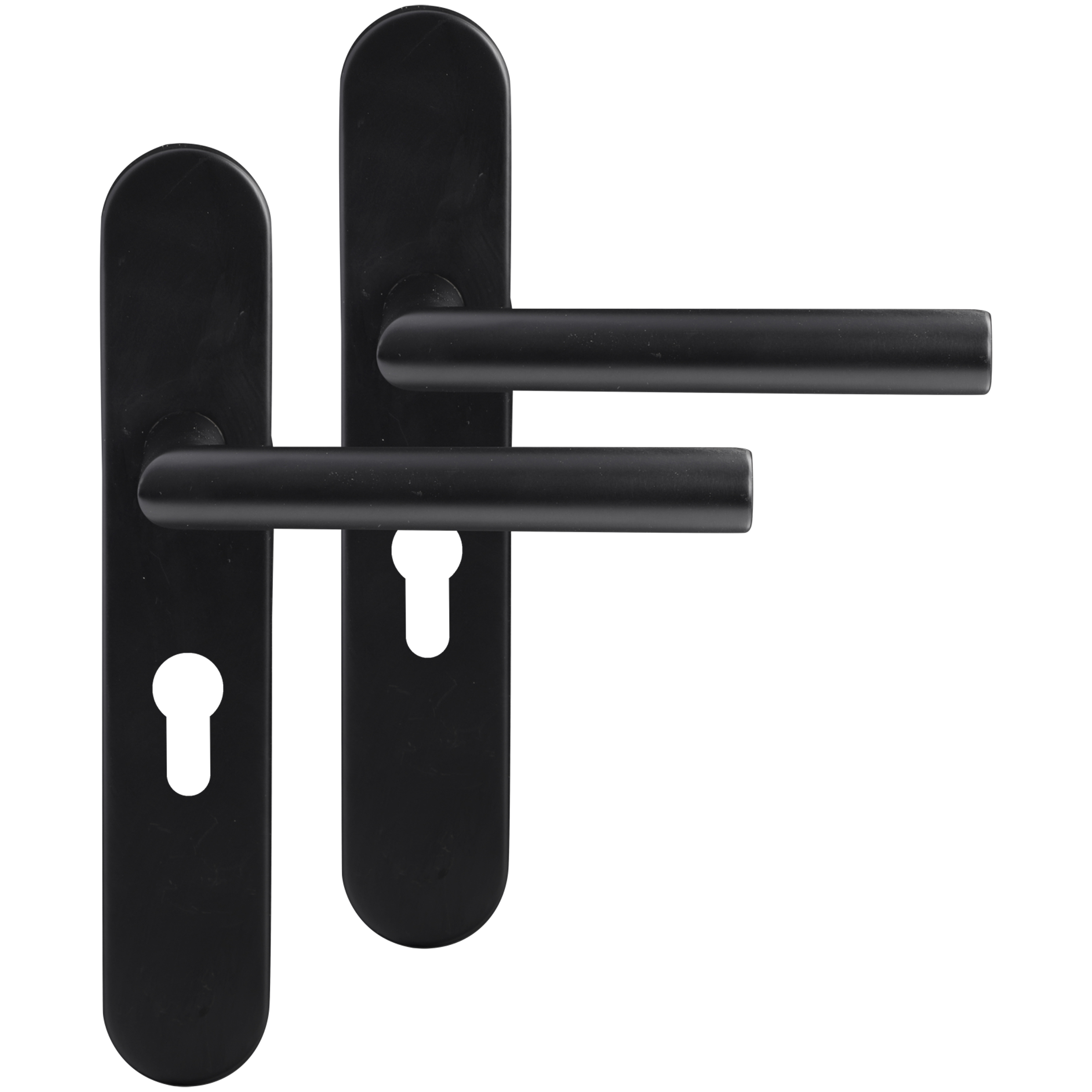 Differnz | Amsterdam deurkruk | ovaal schild | cilinder 55 mm | zwart