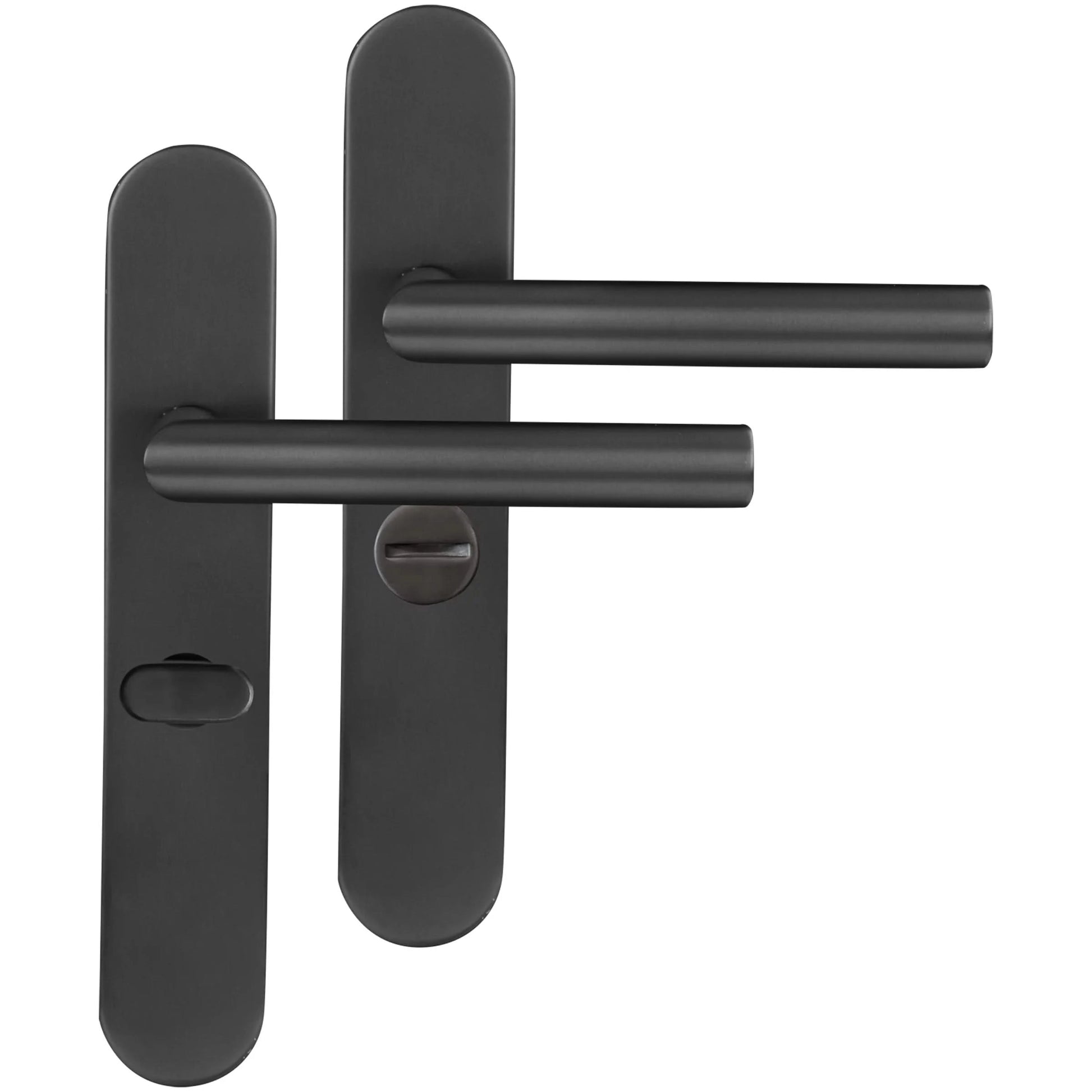 Differnz | Amsterdam deurkruk | ovaal schild | WC 63 mm | gun metal