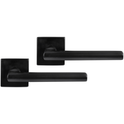 Differnz | Den haag deurkruk | vierkant rozet | zwart