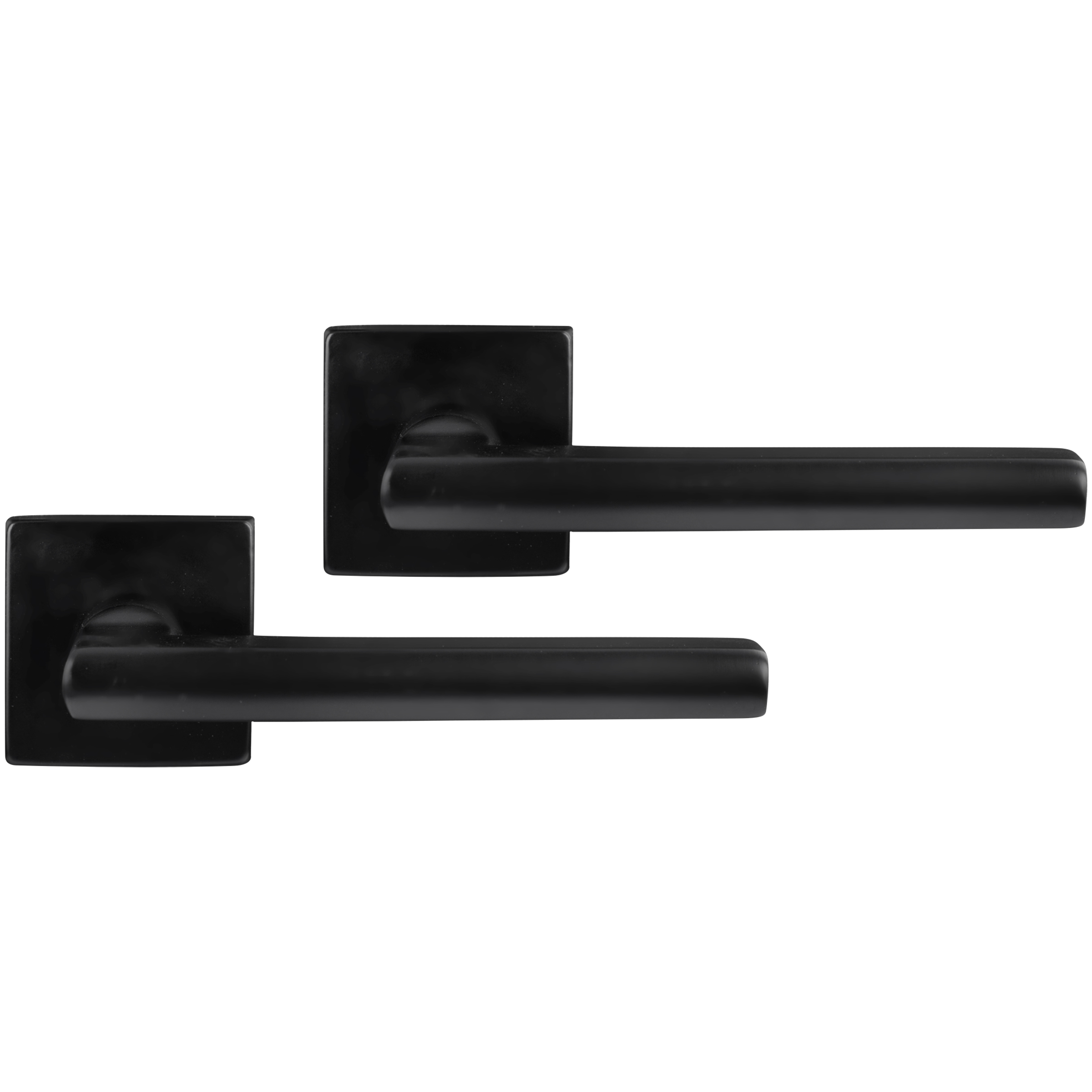 Differnz | Den haag deurkruk | vierkant rozet | zwart