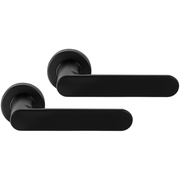 Differnz | Eindhoven deurkruk | rond rozet | zwart