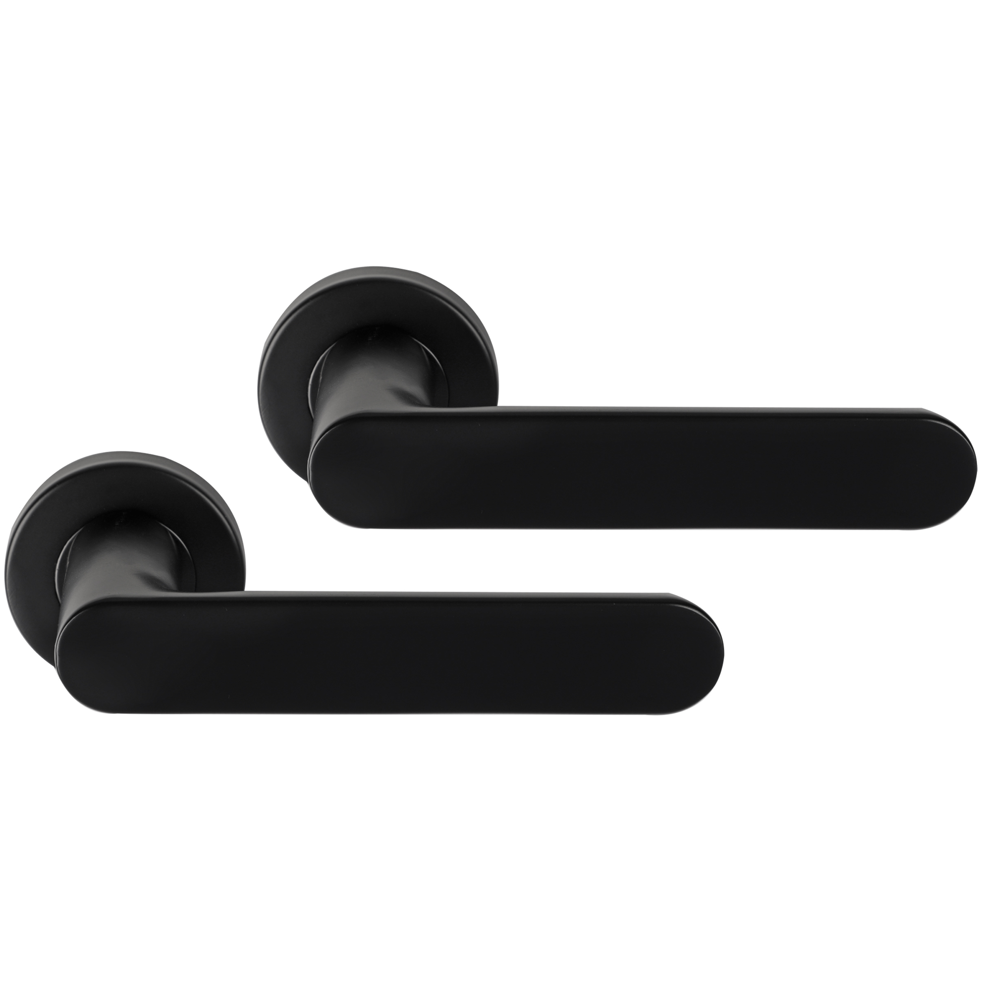 Differnz | Eindhoven deurkruk | rond rozet | zwart