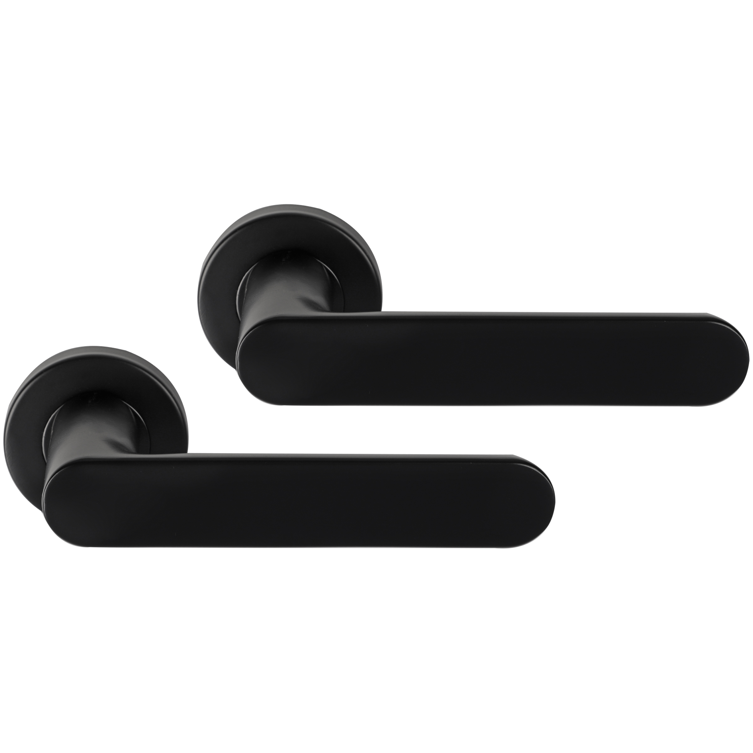 Differnz | Eindhoven deurkruk | rond rozet | zwart