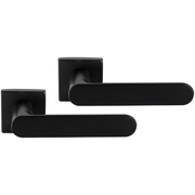 Differnz | Eindhoven deurkruk | vierkant rozet | zwart