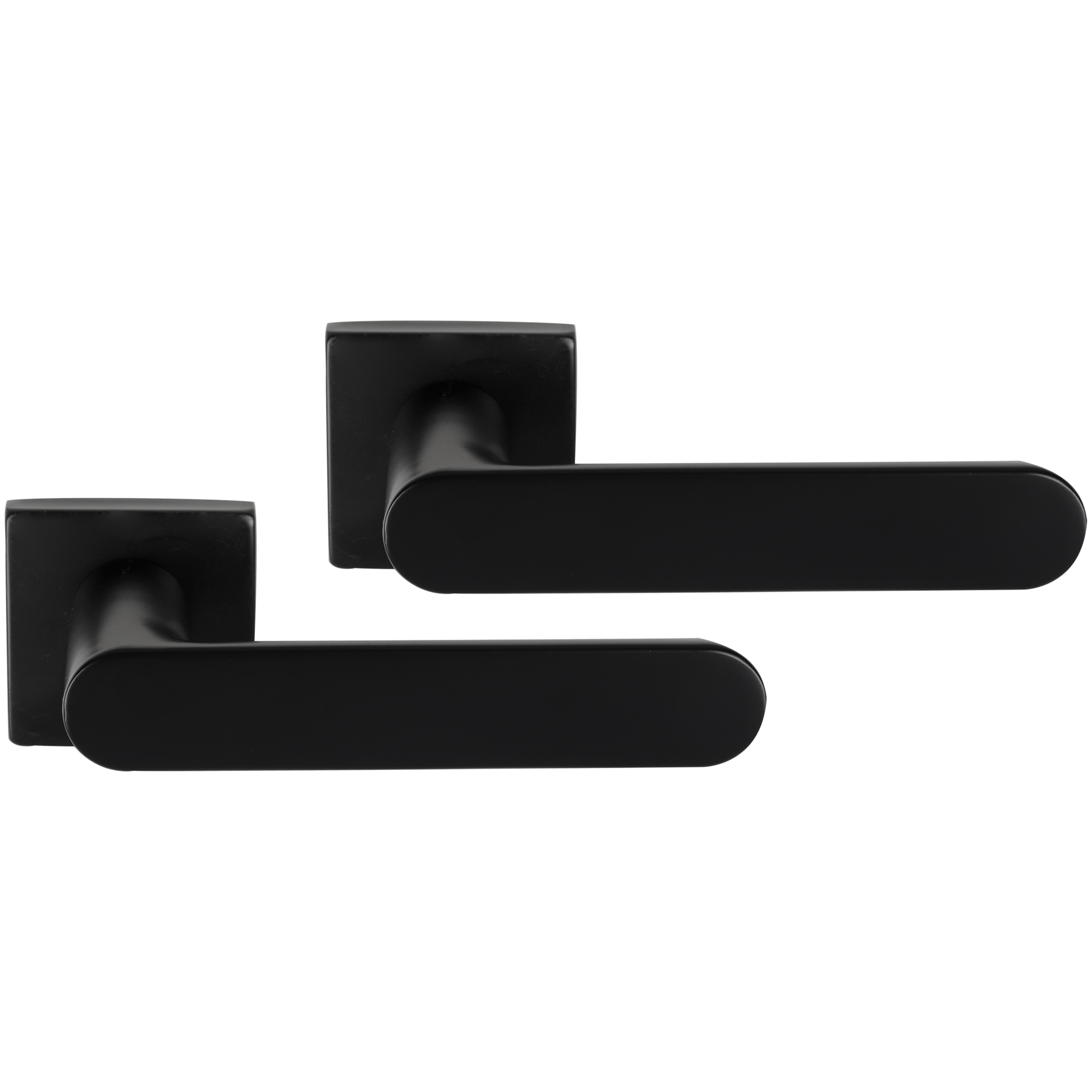 Differnz | Eindhoven deurkruk | vierkant rozet | zwart