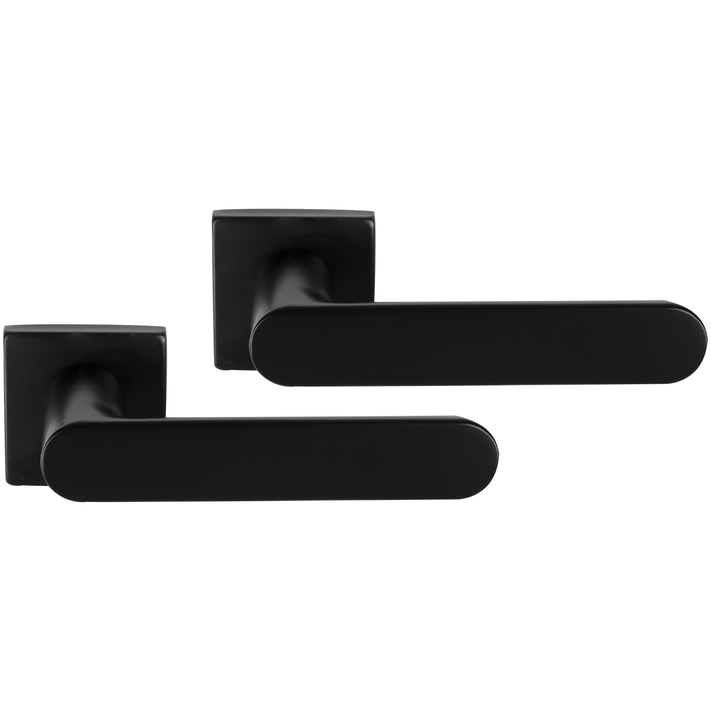 Differnz | Eindhoven deurkruk | vierkant rozet | zwart