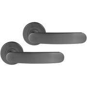 Differnz | Eindhoven deurkruk | rond rozet | gun metal