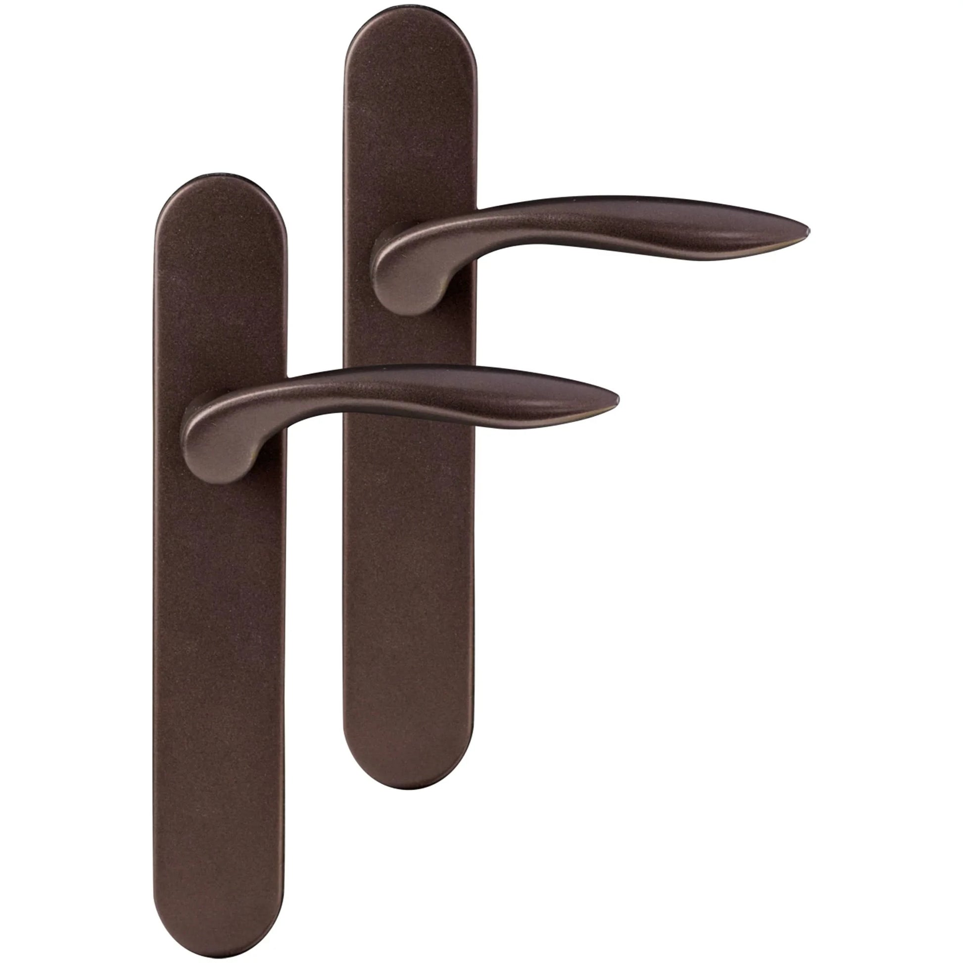 Differnz | Groningen deurkruk | ovaal schild | blind | brons