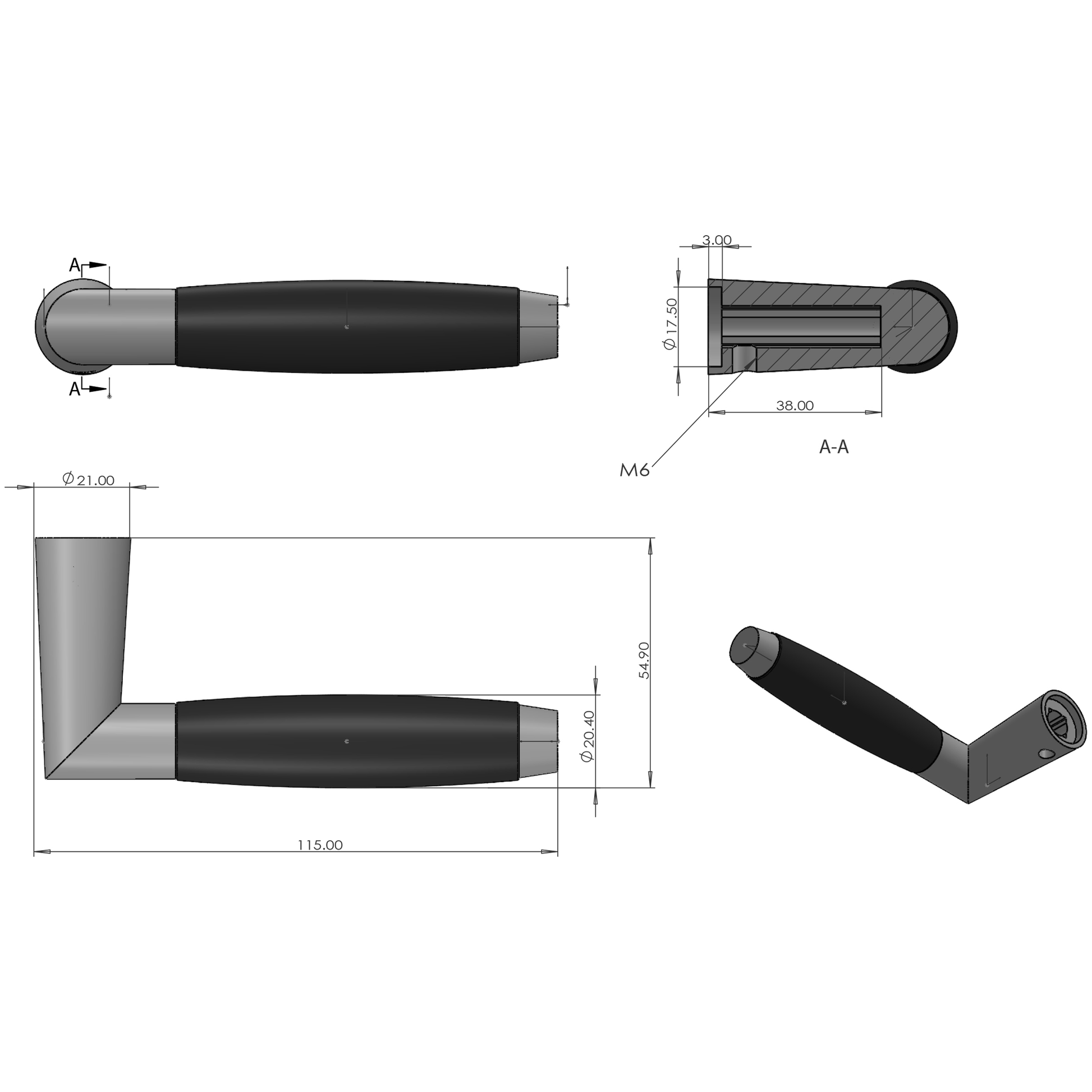 Differnz | Haarlem deurkruk | vierkant rozet | chroom