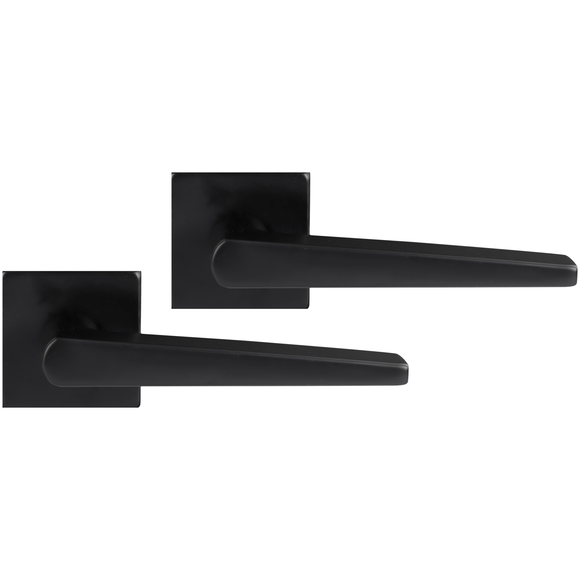 Differnz | Rotterdam deurkruk | vierkant rozet | zwart