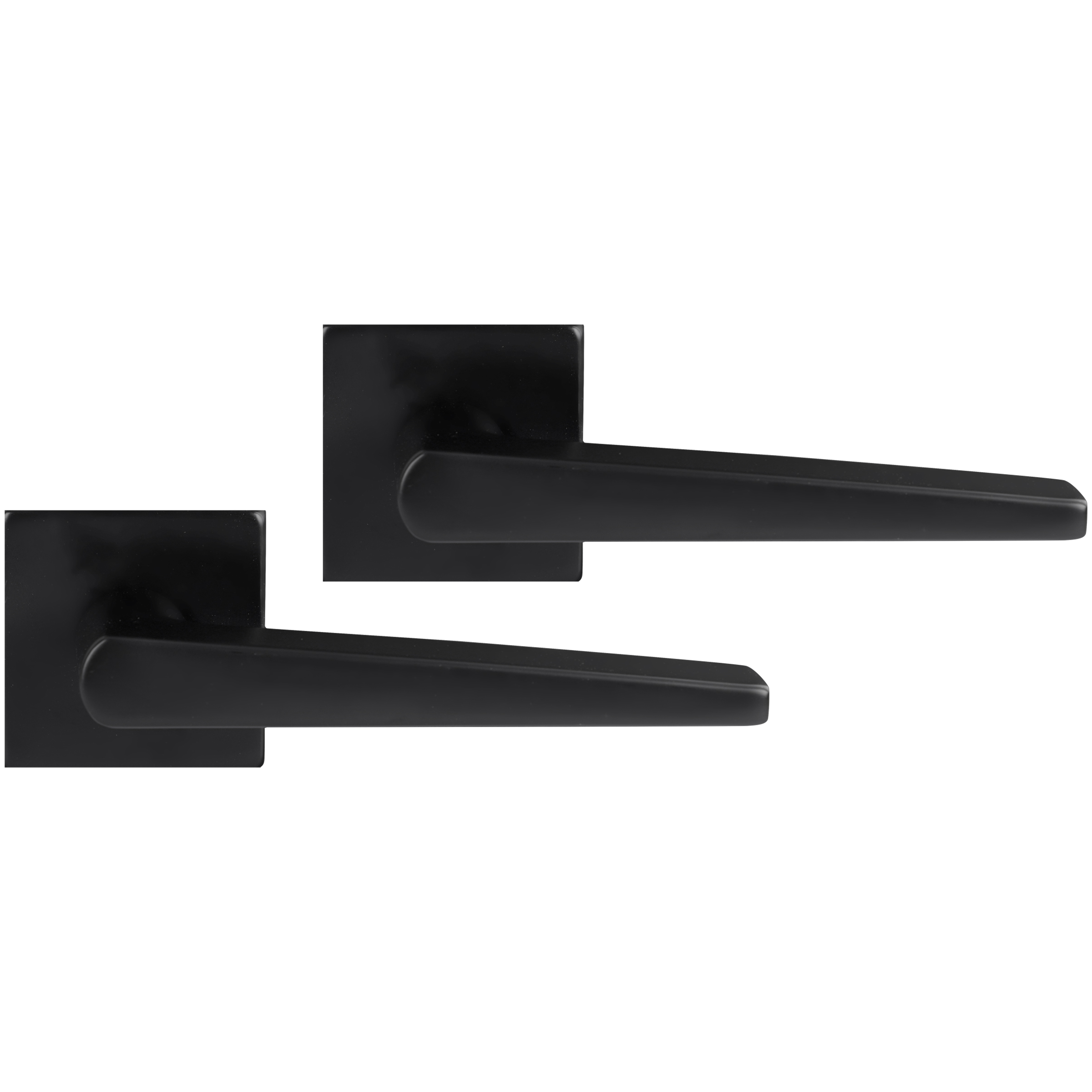 Differnz | Rotterdam deurkruk | vierkant rozet | zwart