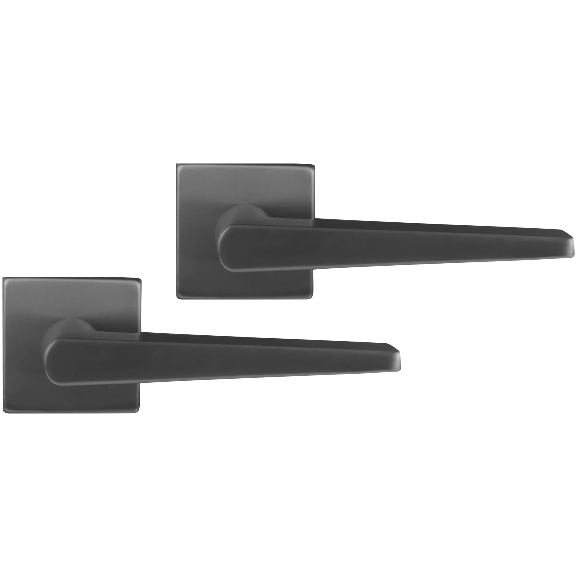 Differnz | Rotterdam deurkruk | vierkant rozet | gun metal