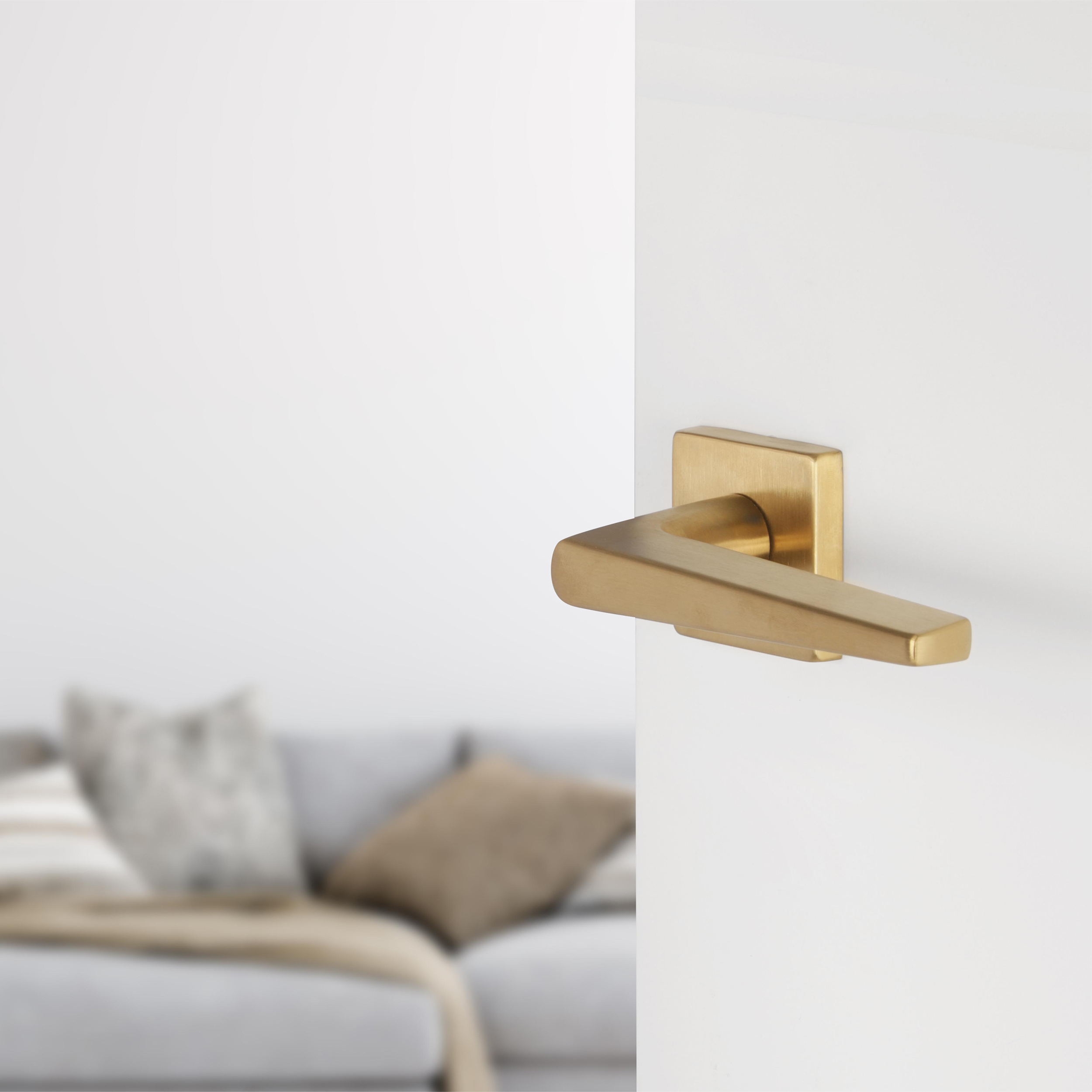Differnz | Rotterdam deurkruk | vierkant rozet | goud