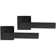 Differnz | Tilburg deurkruk | vierkant rozet | zwart