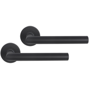 Differnz | Essence deurkruk boog | rond rozet | zwart