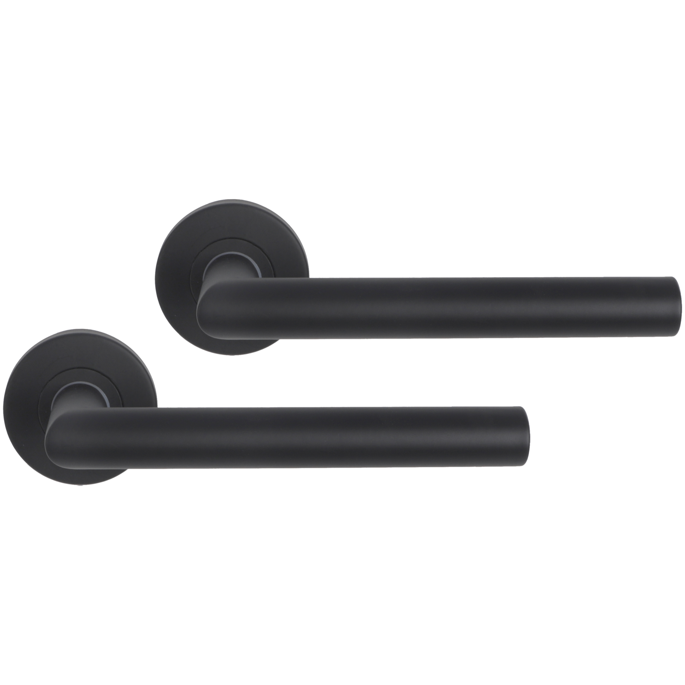 Differnz | Essence deurkruk boog | rond rozet | zwart