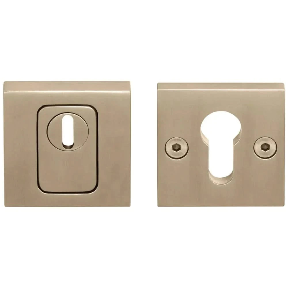 Formani | Complete Voordeurset | knop/kruk | Licht Brons BSQ2 | SKG3 - Deurbeslag-expert
