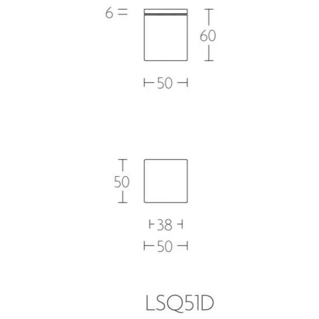 Formani | Voordeurknop LSQ51D Vast op Rozet | Mat zwart