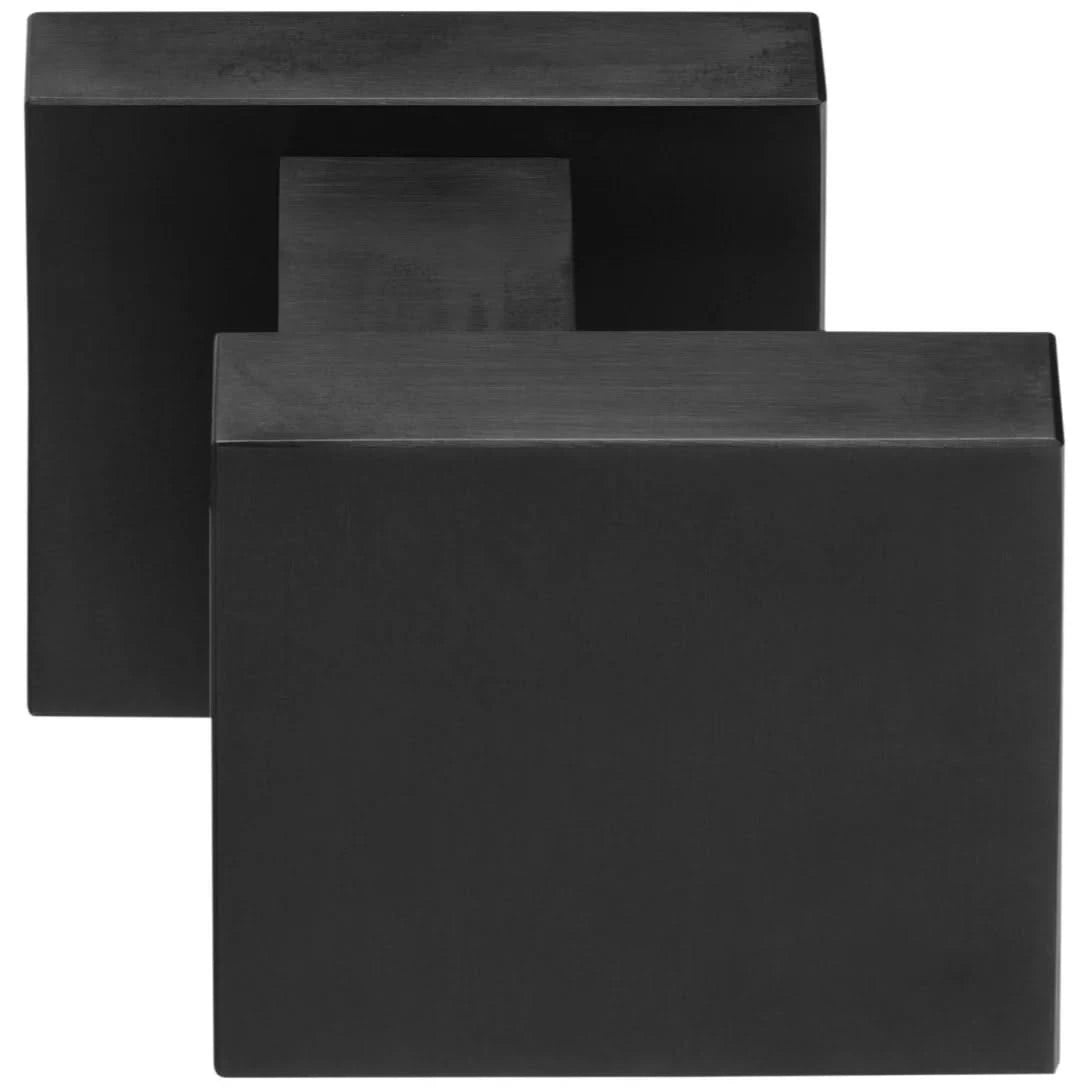 Formani | Voordeurknop LSQ60V Vast op Rozet | PVD mat zwart