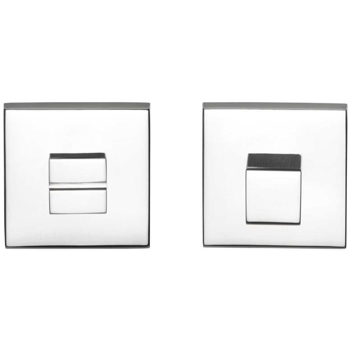 FORMANI | toiletgarnituur gepolijst roestvast staal | Formani | SQUARE | LSQWC50