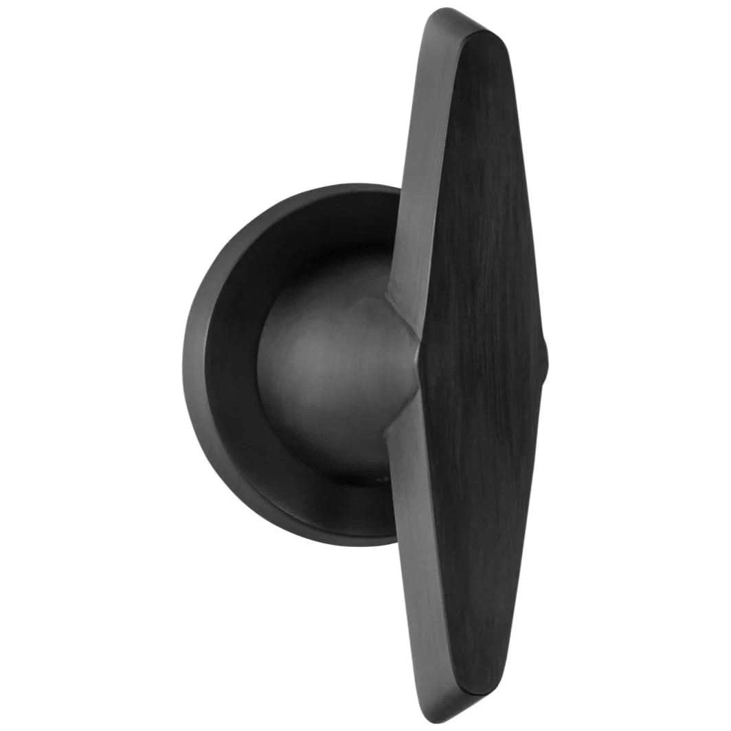 Formani | Voordeurknop OH200V Vast op Rozet | PVD mat zwart
