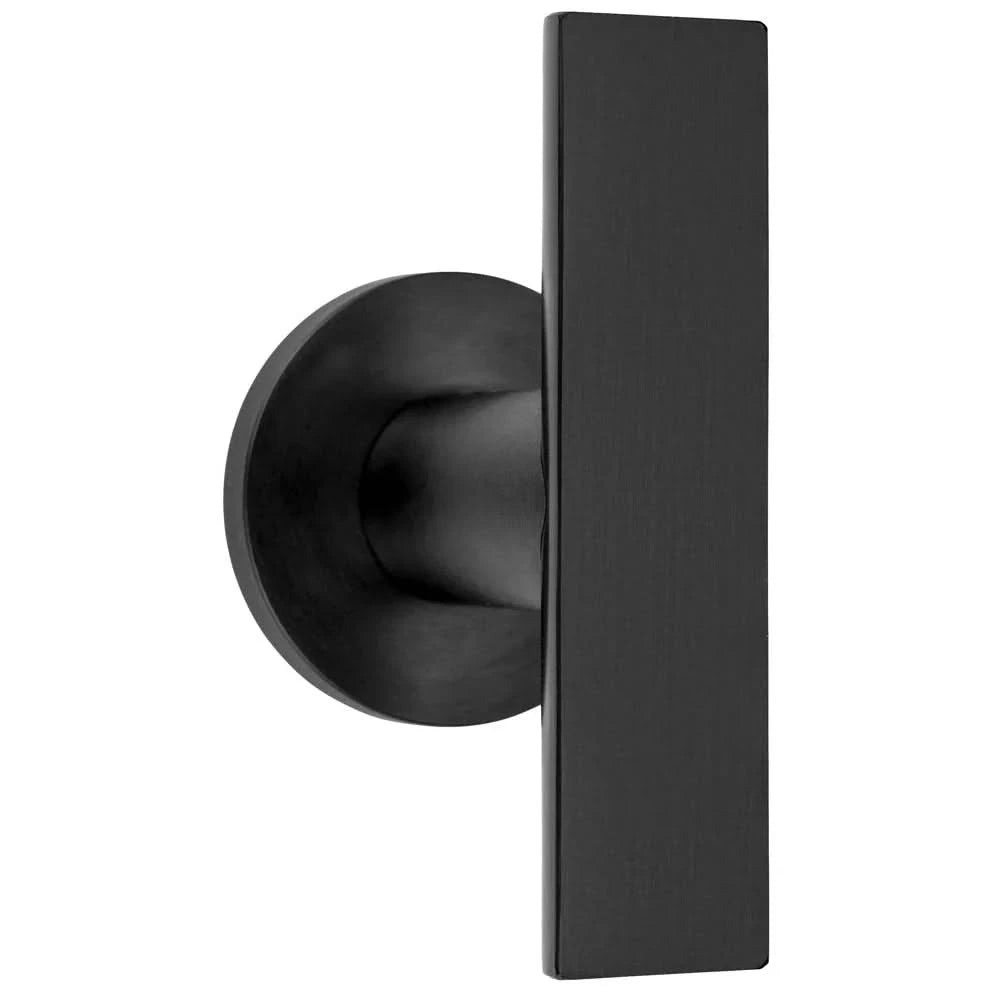 Formani | Voordeurknop PBA200VA Vast op Rozet | PVD mat zwart