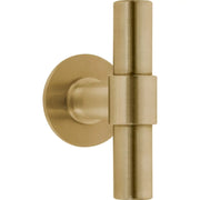 Formani | Voordeurknop PBT100V Vast op Rozet | PVD mat goud