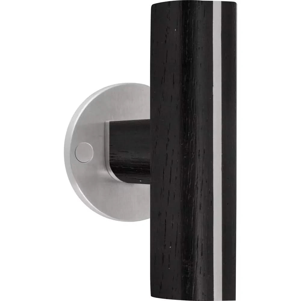 Formani | Deurkruk | Piet Boon | PBT22/50 | mat roestvast staal/ eikenhout zwart