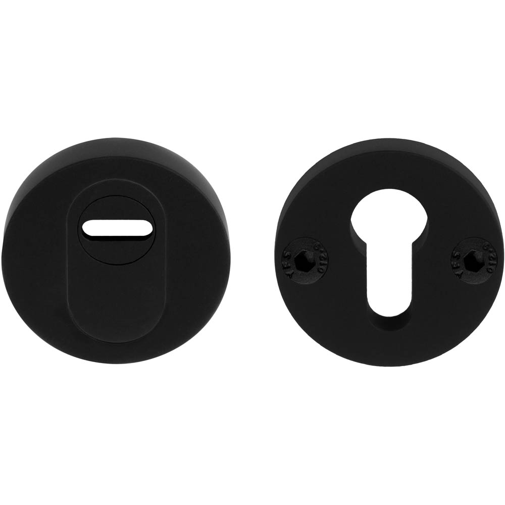 Formani | PBVEIL-KT | massief veiligheidscilinderrozet met kerntrekbeveiliging | SKG*** | Mat Zwart