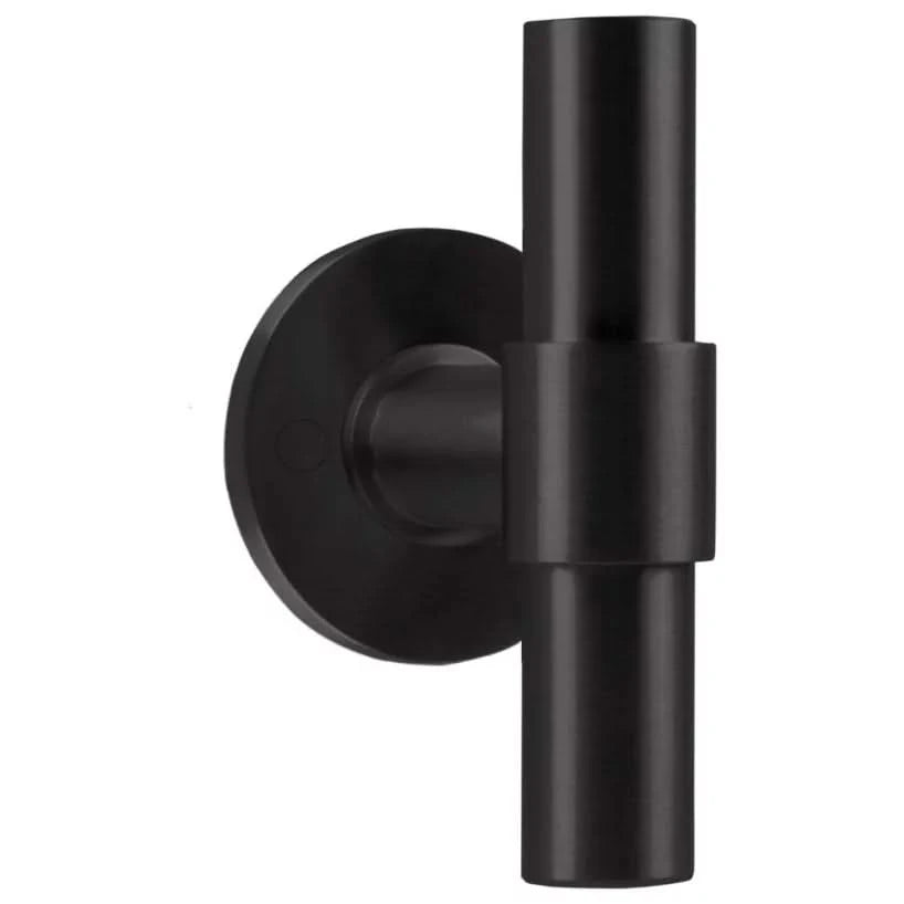 Formani | Voordeurknop PBT100V Vast op Rozet | PVD Mat Zwart